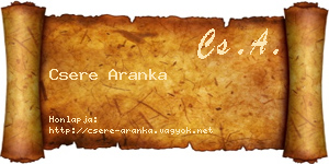 Csere Aranka névjegykártya